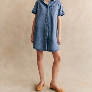Sezane Denim Ana Dress